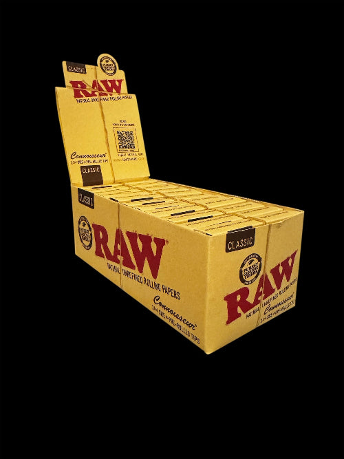 Krátké cigaretové papírky RAW Connoisseur + předrolované filtry