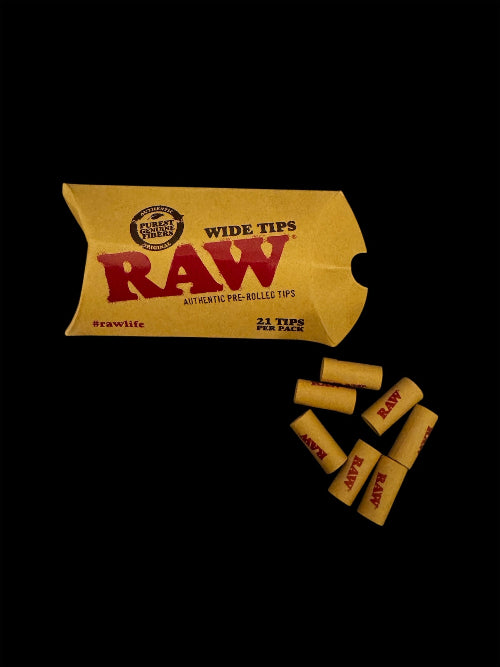 RAW Wide Tips – předbalené filtry (21ks)