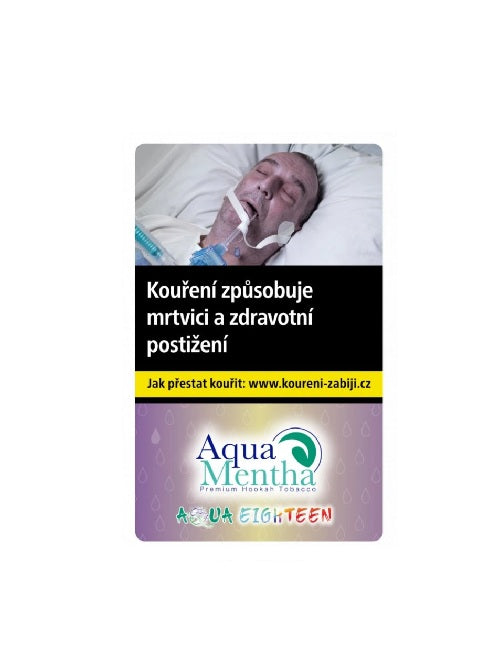 Tabák do vodní dýmky Aqua Mentha - Eighteen (18 druhů ovoce, máta), 50g