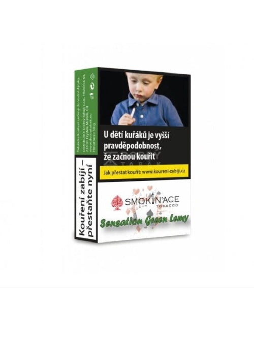 Tabák do vodní dýmky Smokin' Ace - Sensation Green Lemy (Banánový bonbon, limetka), 50g